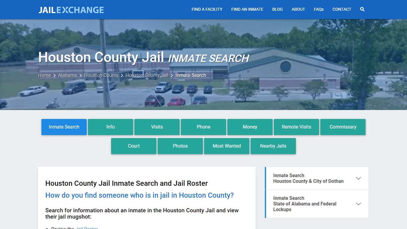 Inmate Search: Roster & Mugshots - Houston County Jail, AL - Jail Exchange